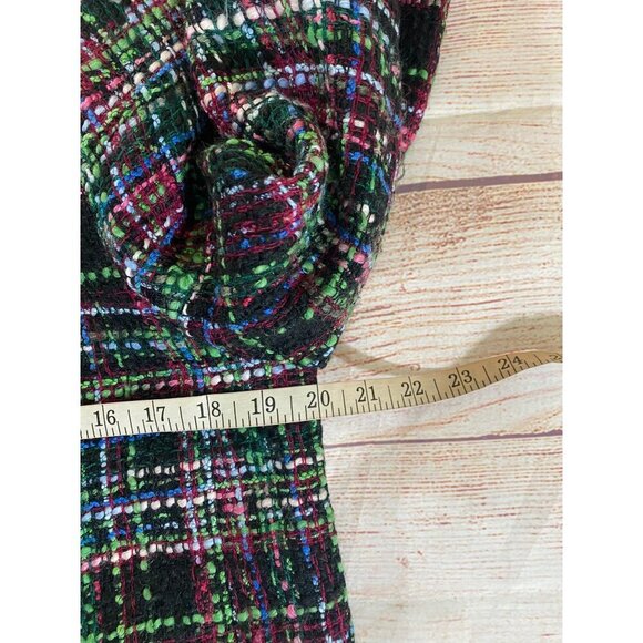 Talbots Women's Tweed Classic Wool Blend Button Front Crop Jacket - 10 - Picture 8 of 14